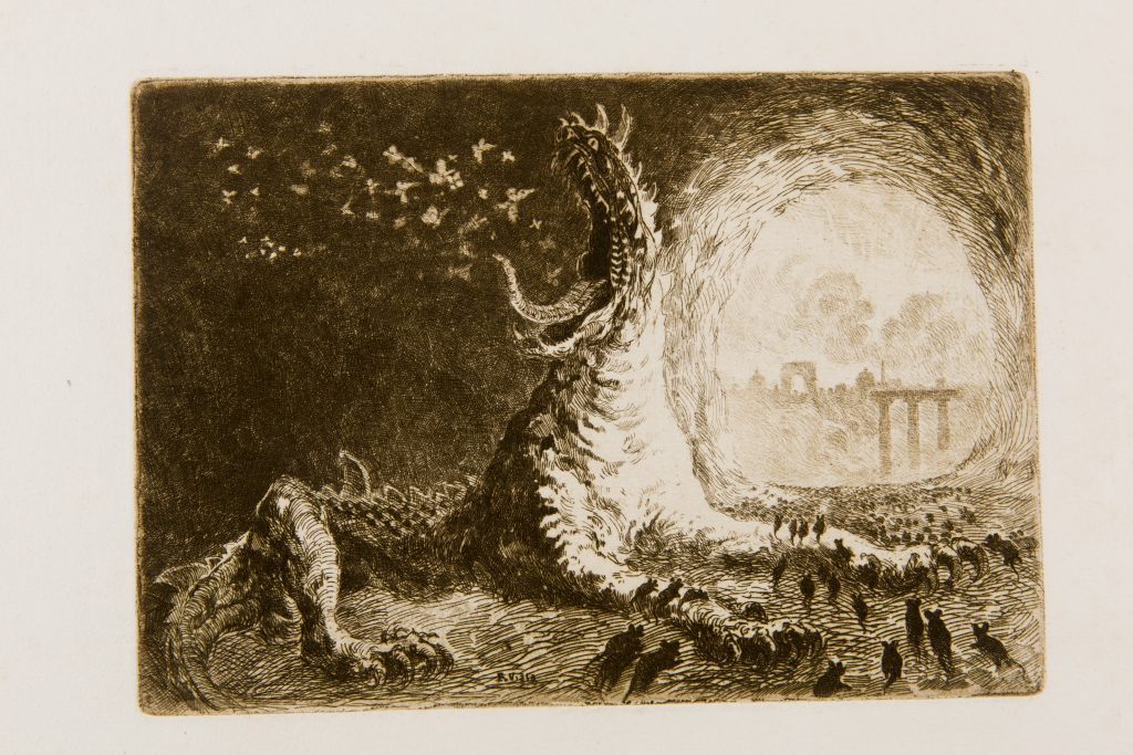 Eugène Viala, La Cité future ou « La Bête », coll. particulière, photo P. Soissons Eugène Viala, La Cité future ou « La Bête », coll. particulière, photo P. Soissons